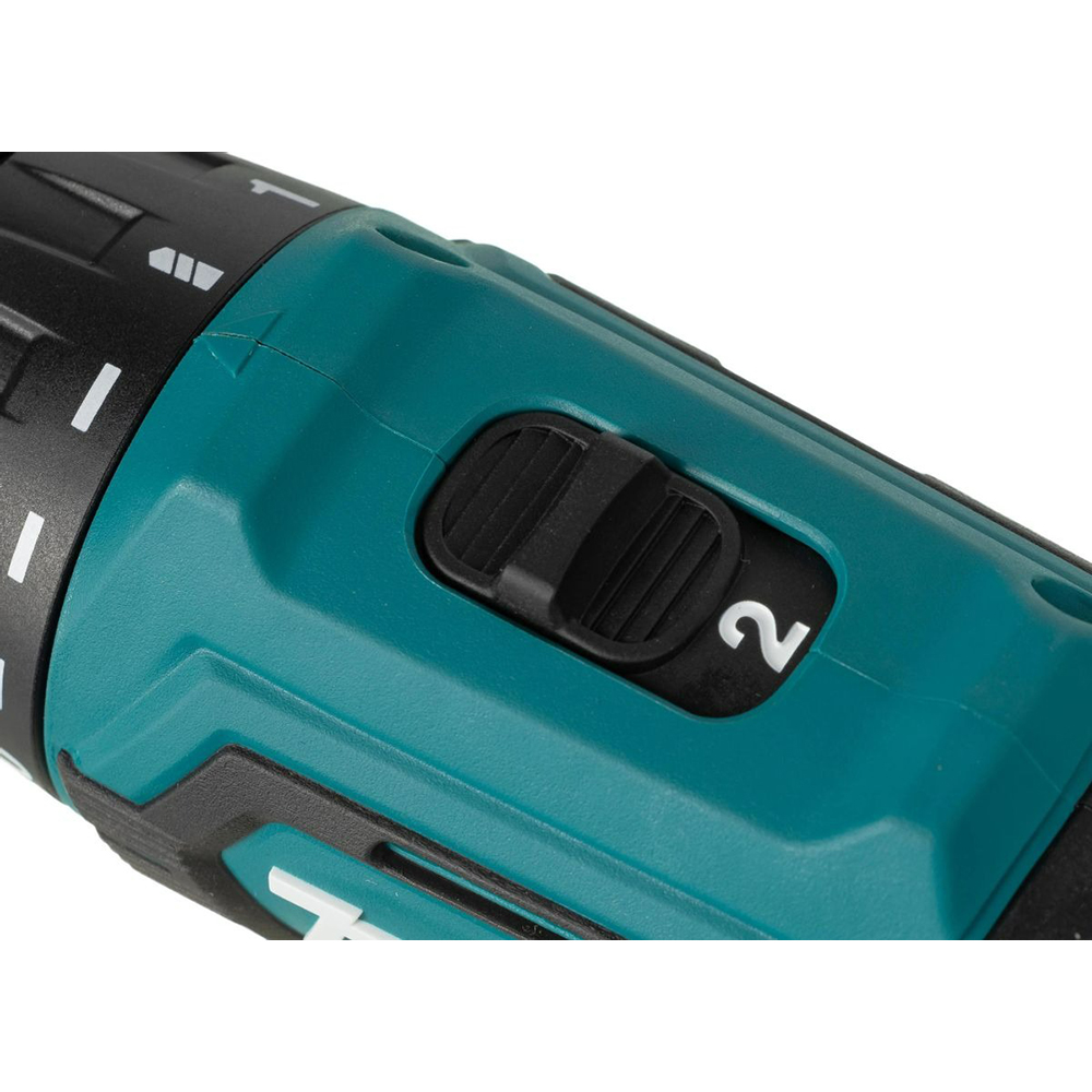 Дрель Makita аккумуляторная,12В,2х2АчLi-ion,БЗП-10мм,0-4501700обм,3014Н м,1.1кг,179x66x212,чем,подсв — изображение 13