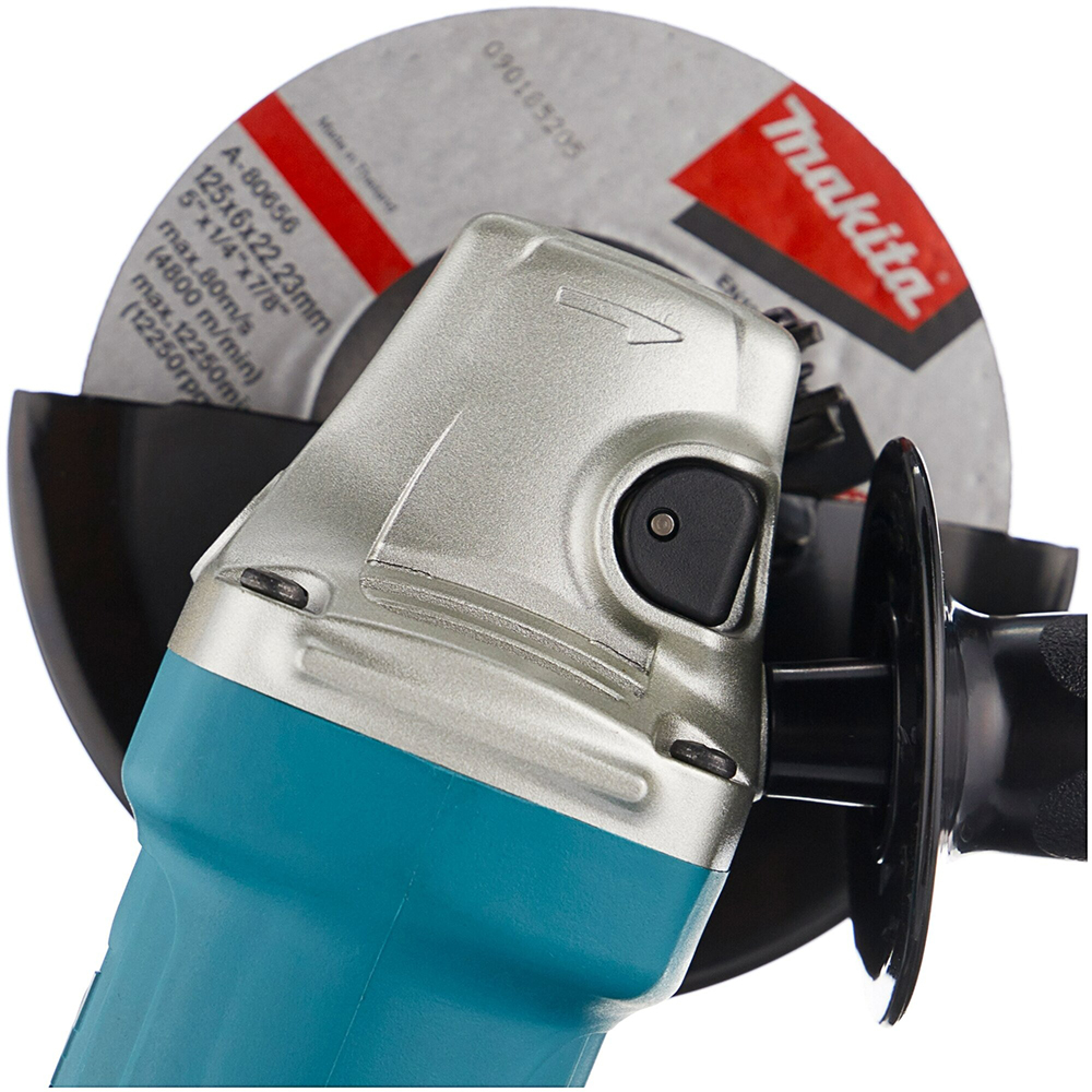 УШМ Makita, ф125мм,720Вт,11000обм,1.9кг,кор,Курковый Выключатель, шлиф диск — изображение 14