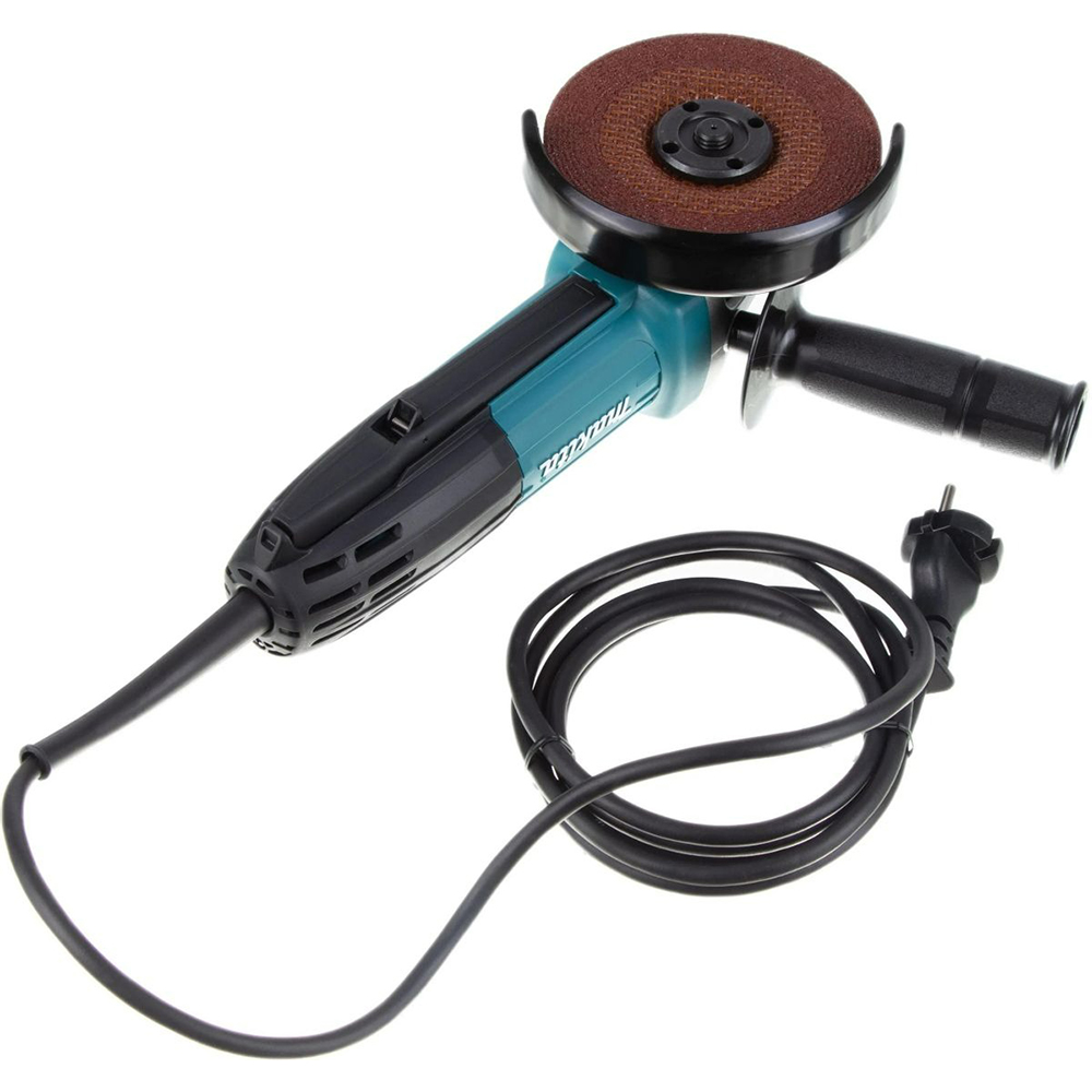 УШМ Makita, ф125мм,720Вт,11000обм,1.9кг,кор,Курковый Выключатель, шлиф диск — изображение 5