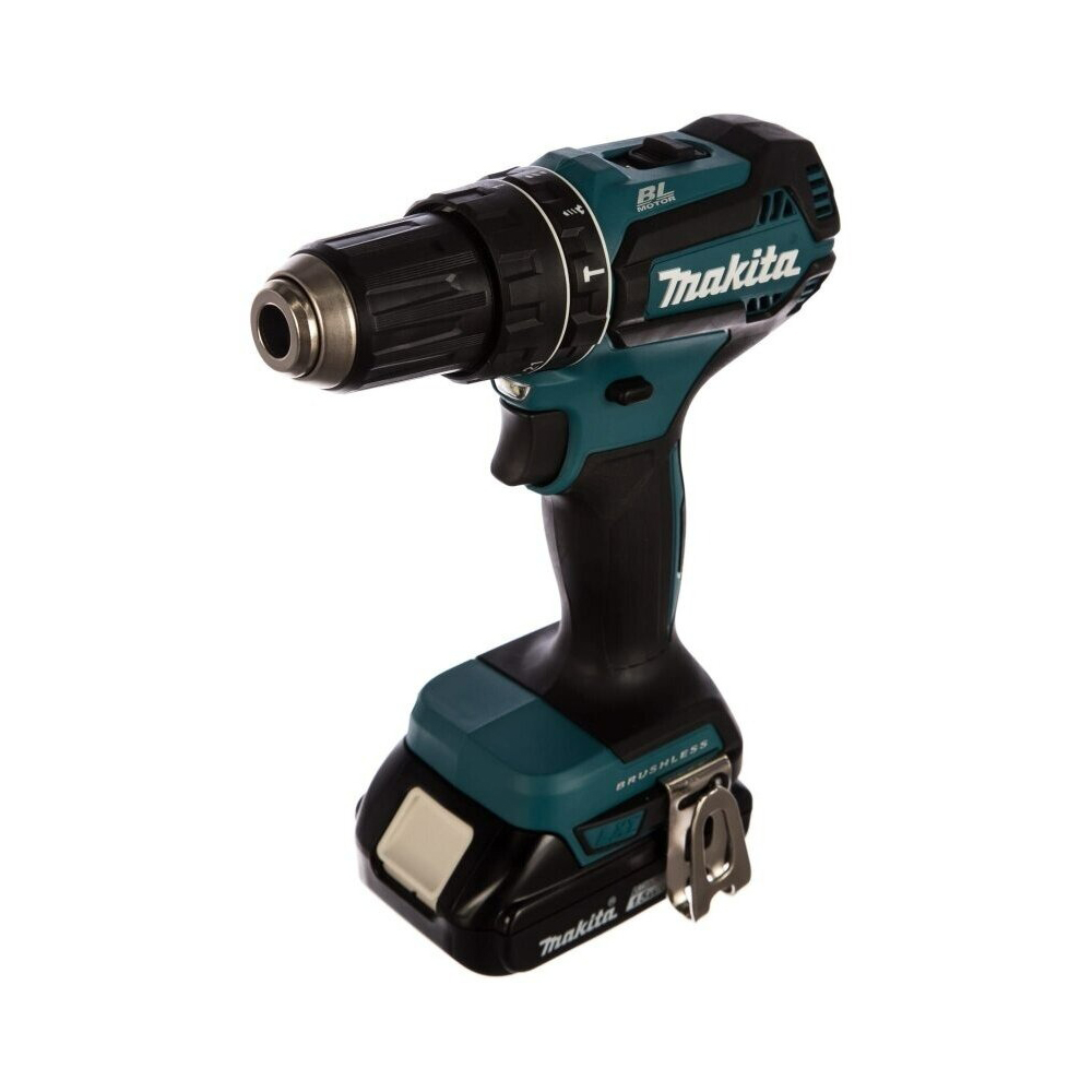 Дрель Makita ак(уд) бщет,18В,2х1,5 АчLi-ion,БЗП-13мм, 0-5001900обм,5025Нм,1.7кг, кейс — изображение 6