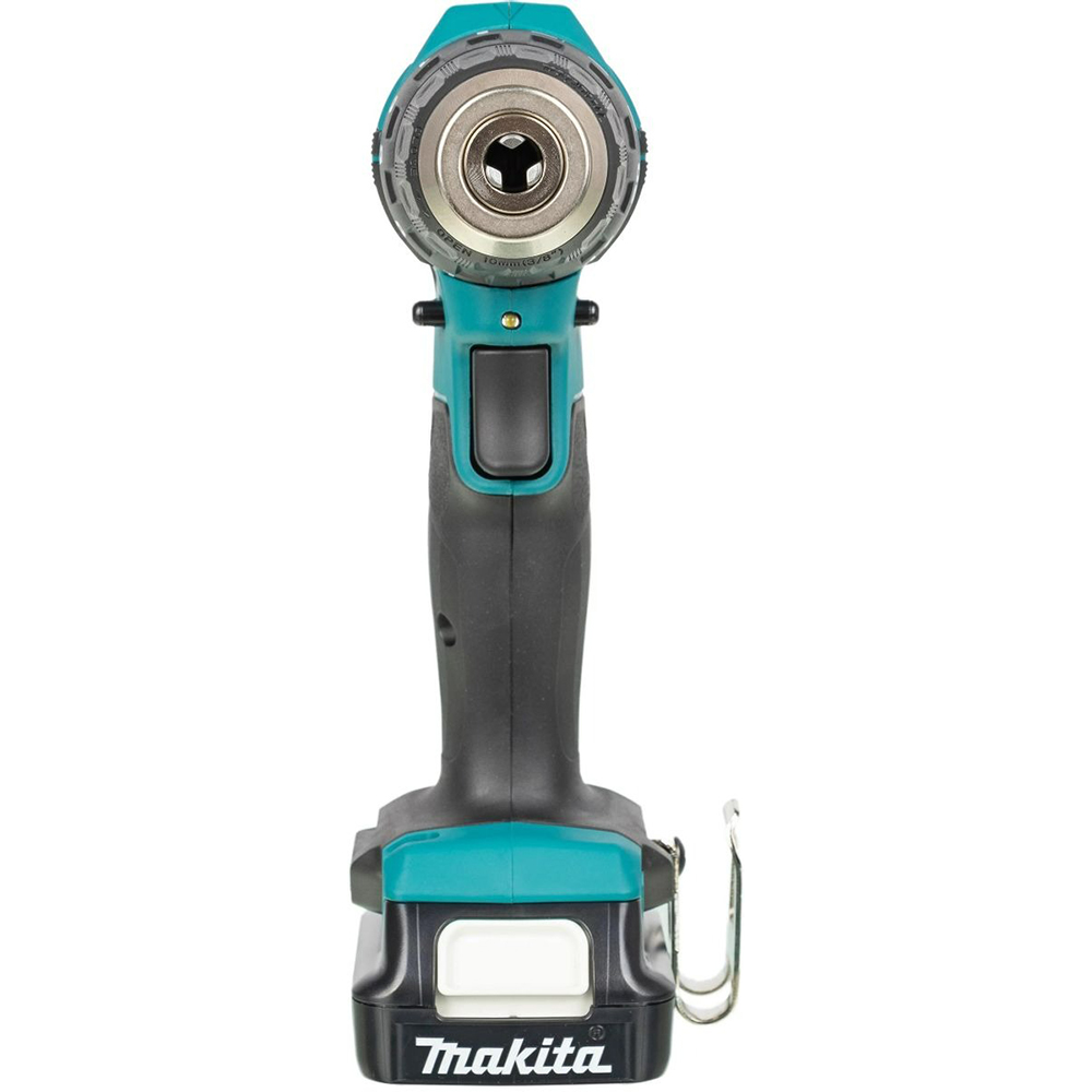 Дрель Makita аккумуляторная,12В,2х2АчLi-ion,БЗП-10мм,0-4501700обм,3014Н м,1.1кг,179x66x212,чем,подсв — изображение 7