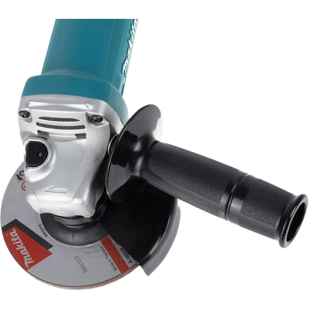 УШМ Makita, ф125мм,720Вт,11000обм,1.9кг,кор,Курковый Выключатель, шлиф диск — изображение 8