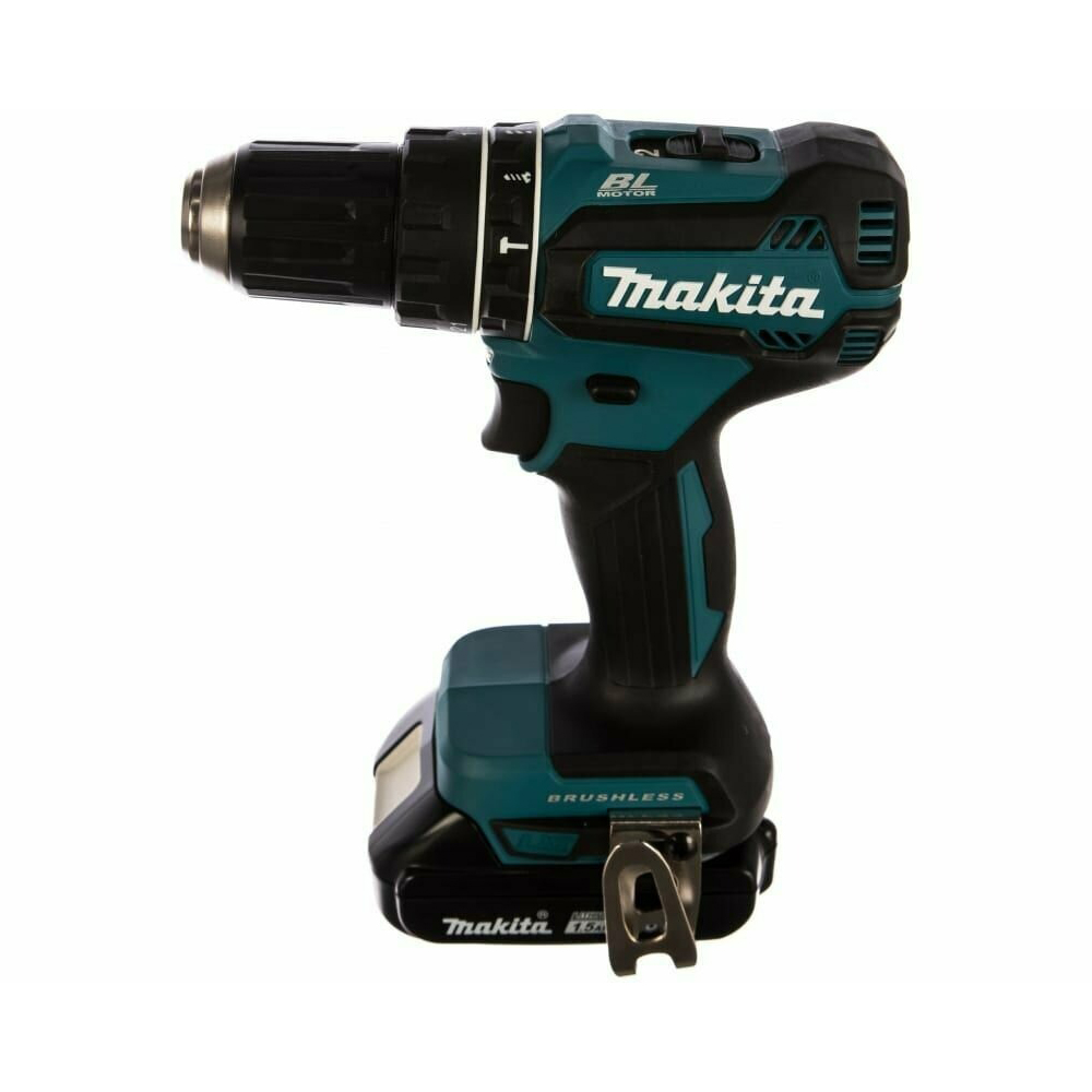 Дрель Makita ак(уд) бщет,18В,2х1,5 АчLi-ion,БЗП-13мм, 0-5001900обм,5025Нм,1.7кг, кейс — изображение 8