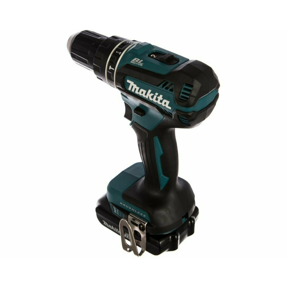 Дрель Makita ак(уд) бщет,18В,2х1,5 АчLi-ion,БЗП-13мм, 0-5001900обм,5025Нм,1.7кг, кейс — изображение 9