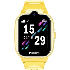 Смарт-часы Philips Kids W6610 1.69" IPS корп.желтый рем.желтый (CTW6610YL/00)