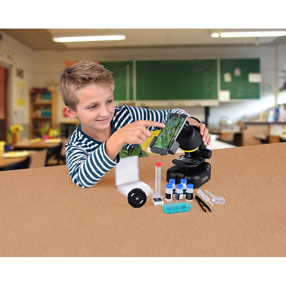 Микроскоп Bresser National Geographic с адаптером для смартфона. Цвет: черный — изображение 7