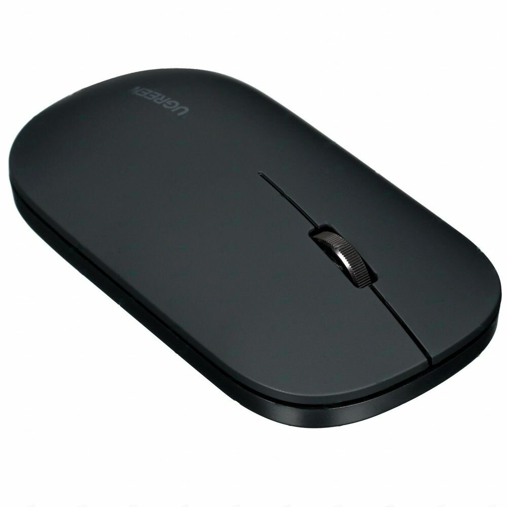 Беспроводная компьютерная мышь UGREEN MU001 (90531) Portable Wireless Mouse 4000DPI 2.4G and Bluetooth Silence Desig. Цвет: черный — изображение 6