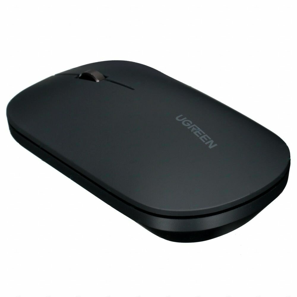Беспроводная компьютерная мышь UGREEN MU001 (90531) Portable Wireless Mouse 4000DPI 2.4G and Bluetooth Silence Desig. Цвет: черный — изображение 7