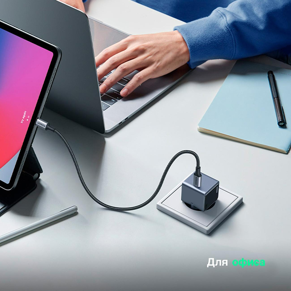 Сетевое зарядное устройство USB-C UGREEN X503 Nexode S 30W PD GaN Tech Charger EU — изображение 4
