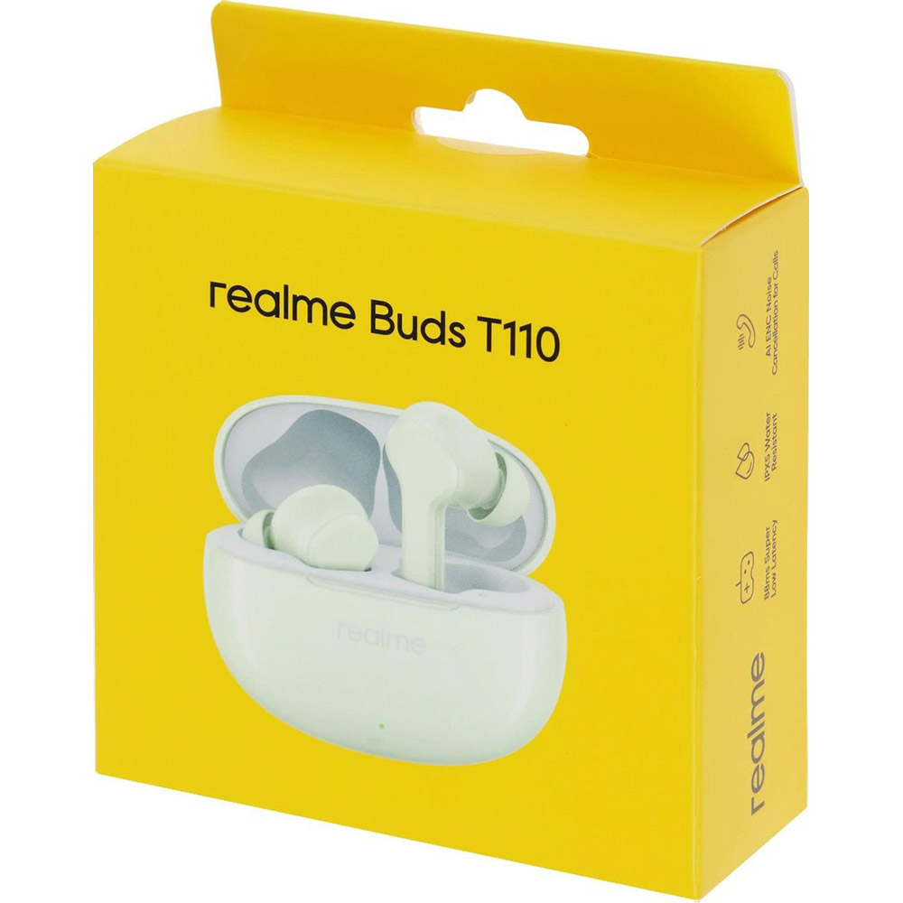 Беспроводные наушники Realme Buds T110_RMA2306_Green — изображение 13