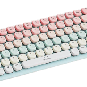 Клавиатура проводная+беспроводная UGREEN KU101 (15227) FUN + Mechanical Keyboard USB-C & Bluetooth - Pink