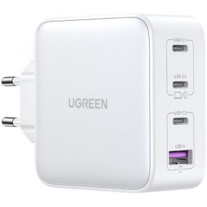 Зарядное устройство UGREEN CD226 (15337) Nexode 100W USB-A+3*USB-C GaN Tech Fast Charger EU - White