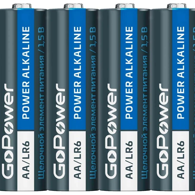 Батарейка GoPower LR6 AA BL4 Alkaline 1.5V (4/48/576) — изображение 2