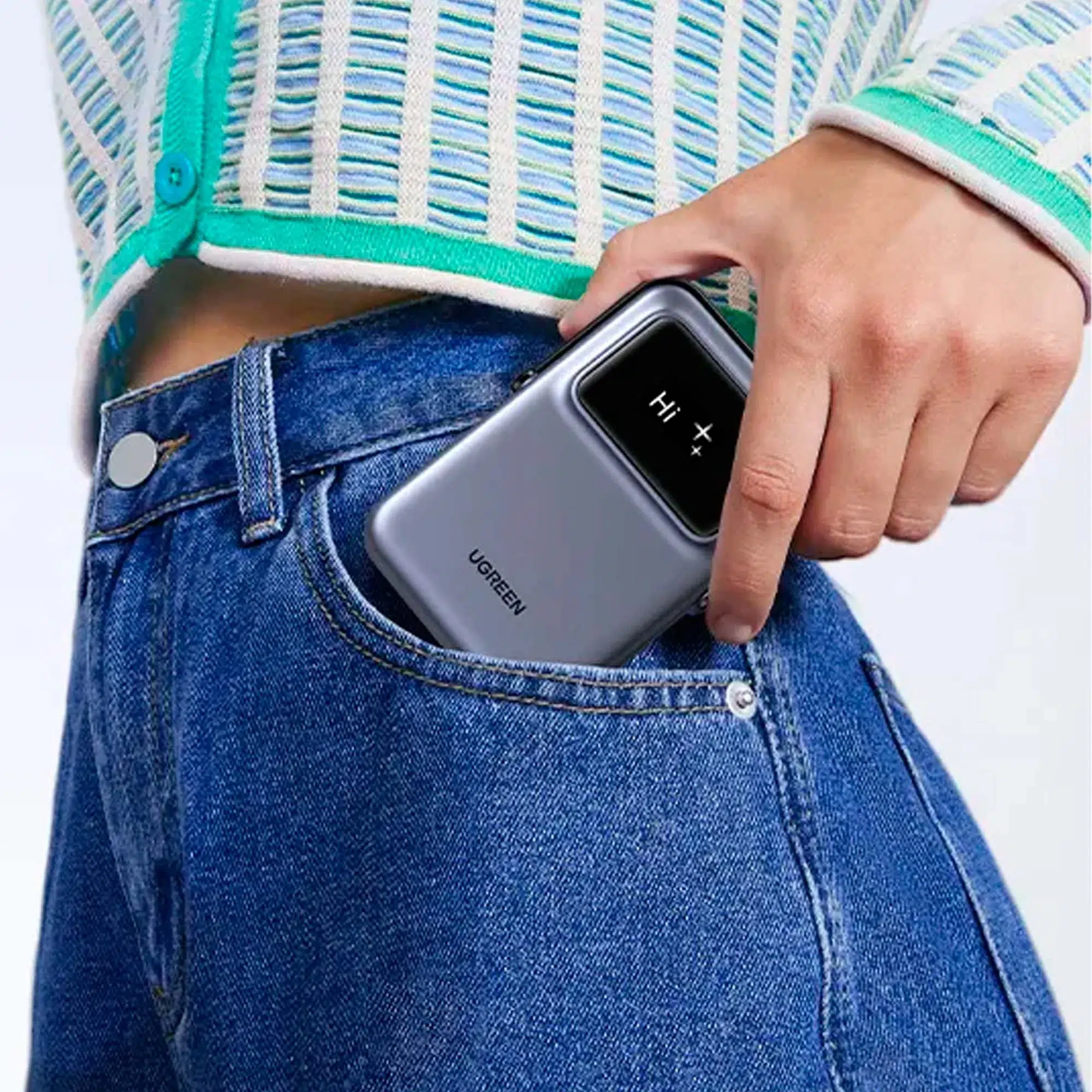 Внешний аккумулятор UGREEN PB764 UNO, 10000 mAh, серый — изображение 7