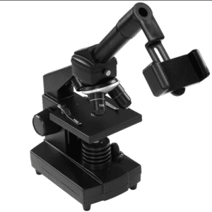 Микроскоп Bresser National Geographic 40x-1280x с держателем для смартфона. Цвет: черный