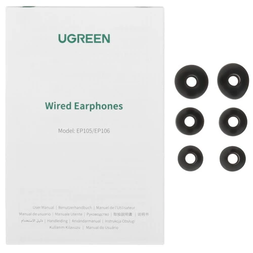 Наушники UGREEN EP105 (35753) In-Ear Earphones 3.5mm - Black — изображение 8