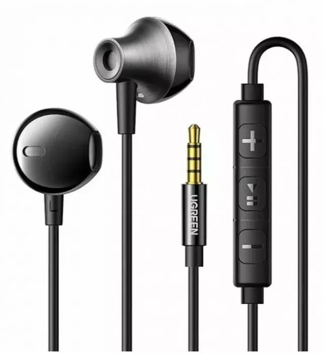 Наушники UGREEN EP106 (35755) Wired Earphones 3.5 mm - Black