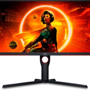 Монитор AOC 24.5" Gaming 25G3ZM черный/красный VA LED 16:9 HDMI матовая HAS Piv 300cd 178гр/178гр 1920x1080 240Hz FreeSync DP FHD 4.24кг