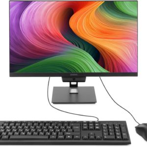 Моноблок Digma Action 21.5" Full HD N95 (1.7) 8Gb SSD256Gb UHDG 600 CR Windows 11 Pro GbitEth WiFi BT 60W клавиатура мышь Cam черный 1920x1080