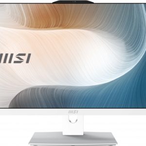 Моноблок MSI Modern AM242P 1M-1020XRU 23.8" Full HD Core 7 150U (1.8) 16Gb SSD512Gb Graphics без ОС GbitEth WiFi BT 120W клавиатура мышь Cam белый 1920x1080