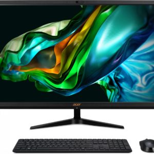 Моноблок Acer Aspire C27-1800 27" Full HD i3 1315U (1.2) 8Gb SSD512Gb UHDG CR Windows 11 Home GbitEth WiFi BT 65W клавиатура мышь Cam черный 1920x1080