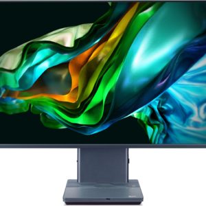 Моноблок Acer Aspire S32-1856 31.5" WQHD i7 1360P (2.2) 16Gb SSD512Gb Iris Xe CR Windows 11 Pro GbitEth WiFi BT 180W клавиатура мышь Cam серый 2560x1440