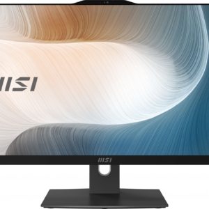 Моноблок MSI Modern AM242P 12M-1071XRU 23.8" Full HD i7 1255U (1.7) 16Gb SSD512Gb Iris Xe без ОС GbitEth WiFi BT 120W клавиатура мышь Cam черный 1920x1080