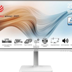 Монитор MSI 27" Modern MD272XPW белый IPS LED 1ms 16:9 HDMI M/M матовая HAS Piv 300cd 178гр/178гр 1920x1080 100Hz DP FHD USB 5.85кг