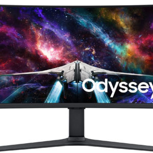 Монитор Samsung 57" Odyssey Neo G9 S57CG952NI черный VA LED 32:9 HDMI полуматовая HAS Piv 2500:1 420cd 178гр/178гр 7680x2160 240Hz FreeSync Premium Pro DP Dual UHD USB 19кг