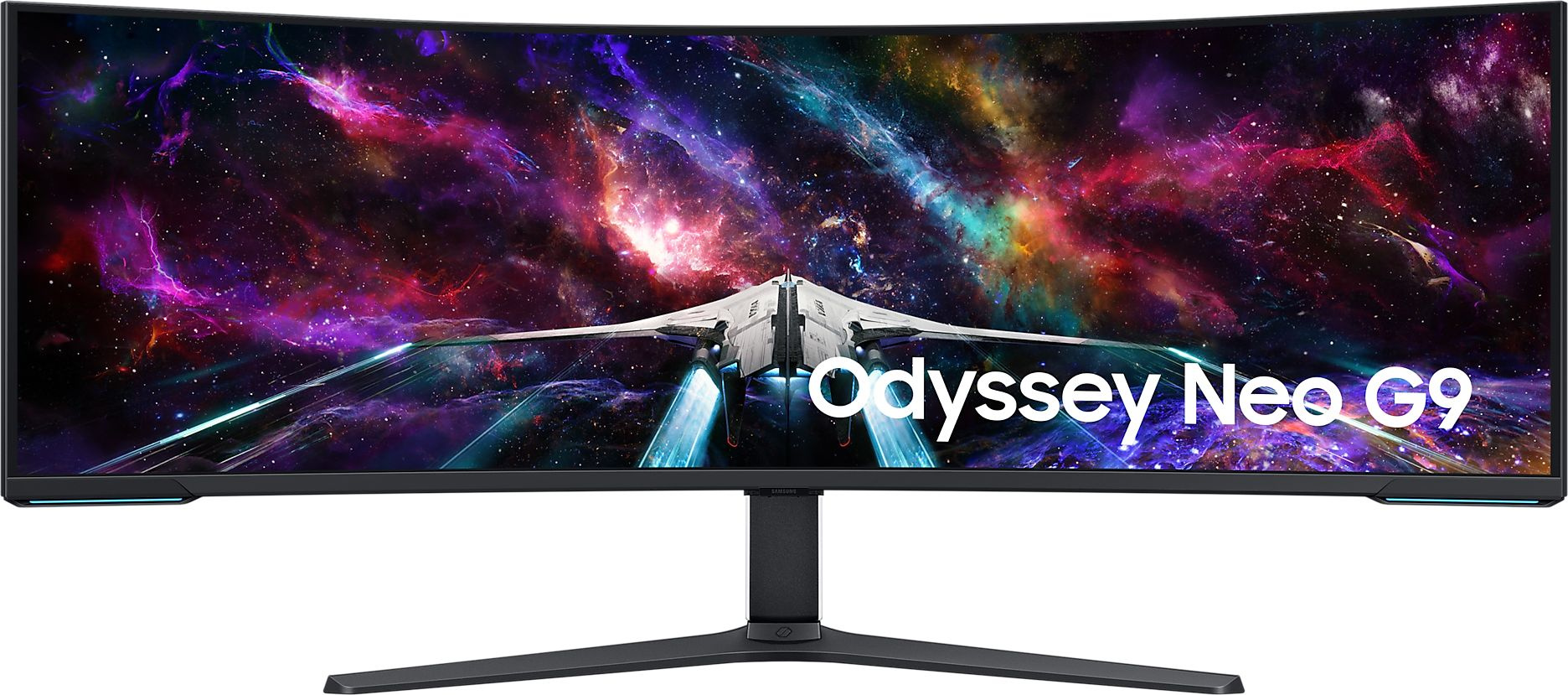Монитор Samsung 57" Odyssey Neo G9 S57CG952NI черный VA LED 32:9 HDMI полуматовая HAS Piv 2500:1 420cd 178гр/178гр 7680x2160 240Hz FreeSync Premium Pro DP Dual UHD USB 19кг