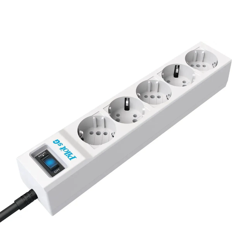 Сетевой фильтр Pilot SG 3м (5 розеток) белый (коробка) — изображение 2