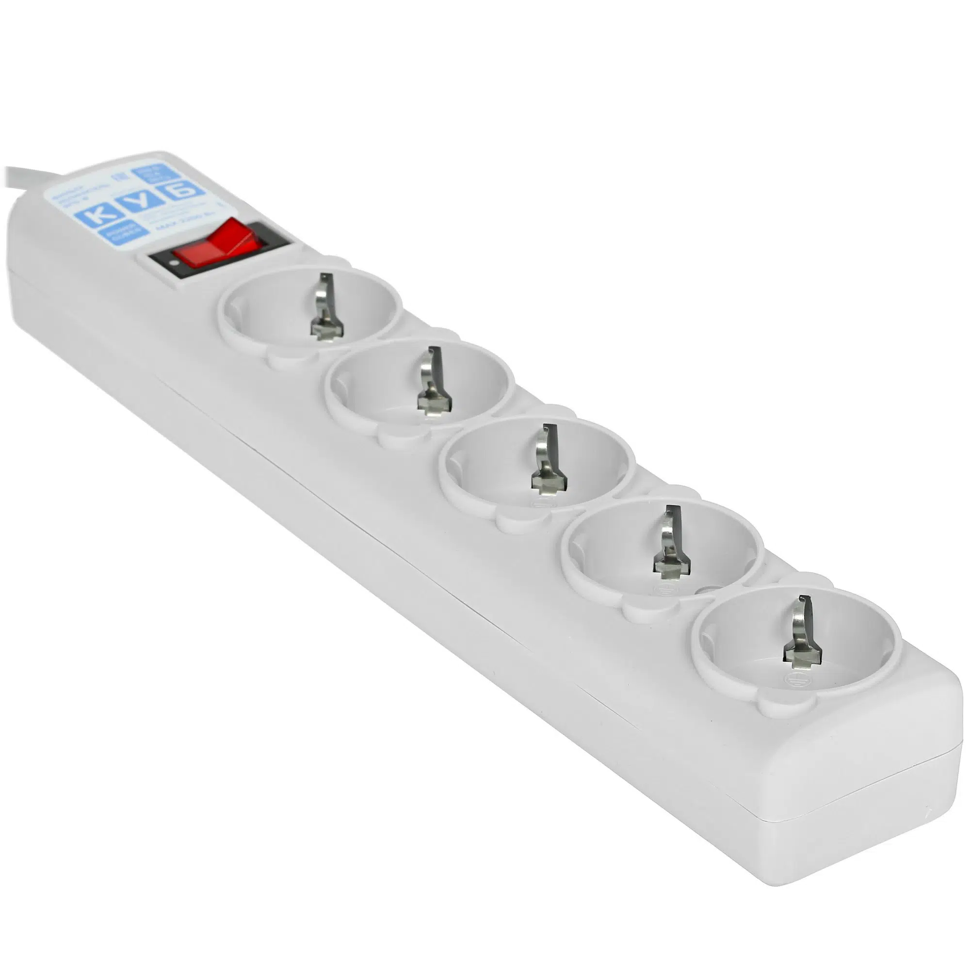 Сетевой фильтр Powercube SPG-B-6 1.9м (5 розеток) серый (коробка) — изображение 2