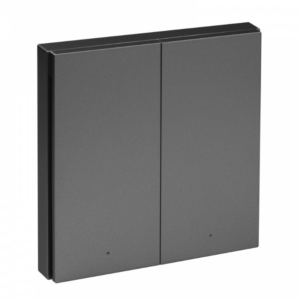 AQARA Беспроводной выключатель H1 (двуклавишный), модель WRS-R02, цвет: графит