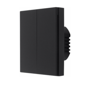 AQARA Черный Умный настенный выключатель H1 EU(с нейтралью, 2 клавиши), модель WS-EUK04 black