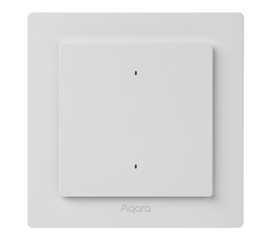 AQARA Настенный выключатель H2 (2 кнопки, 1 канал), модель WS-K07D