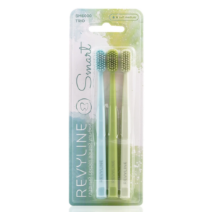 Зубная щетка, набор из 3 шт. Revyline SM6000 Smart Trio. Limpet shell,
White grape, Lime cream