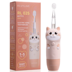 Электрическая звуковая зубная щётка Revyline RL 025 Baby Kitty, Beige