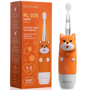 Электрическая звуковая зубная щётка Revyline RL 025 Baby Puppy, Orange