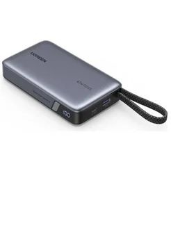 UGREEN PB550 (55996B) 67W Power Bank 20000 mAh USB-C&USB-A&USB-C Cable Built-in Cable - Space Gray