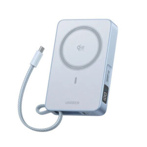 UGREEN PB773 (65958B) "MagFlow" 25W W-less 10000mAh Qi2.2 Power Bank&Built-in Cable - Starlight Blue