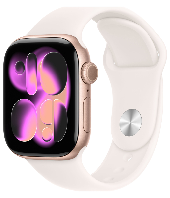 Умные часы Apple Watch Series 11, 42 mm, Rose Gold Aluminum Light Blush Sport Band S/M